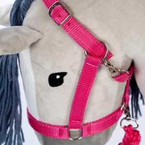 Halster en halstertouw voor stokpaard – Roze