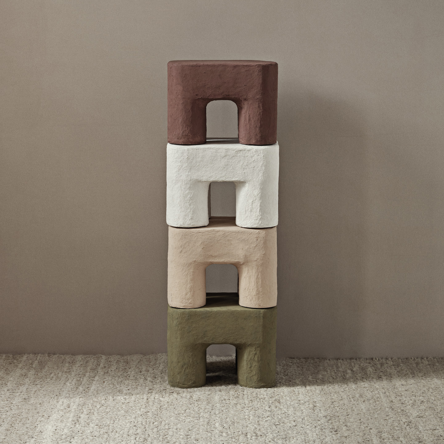 Podo Stool – Red Brown - Afbeelding 5
