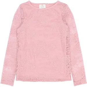 The New | Sybil lace tee | Silver pink