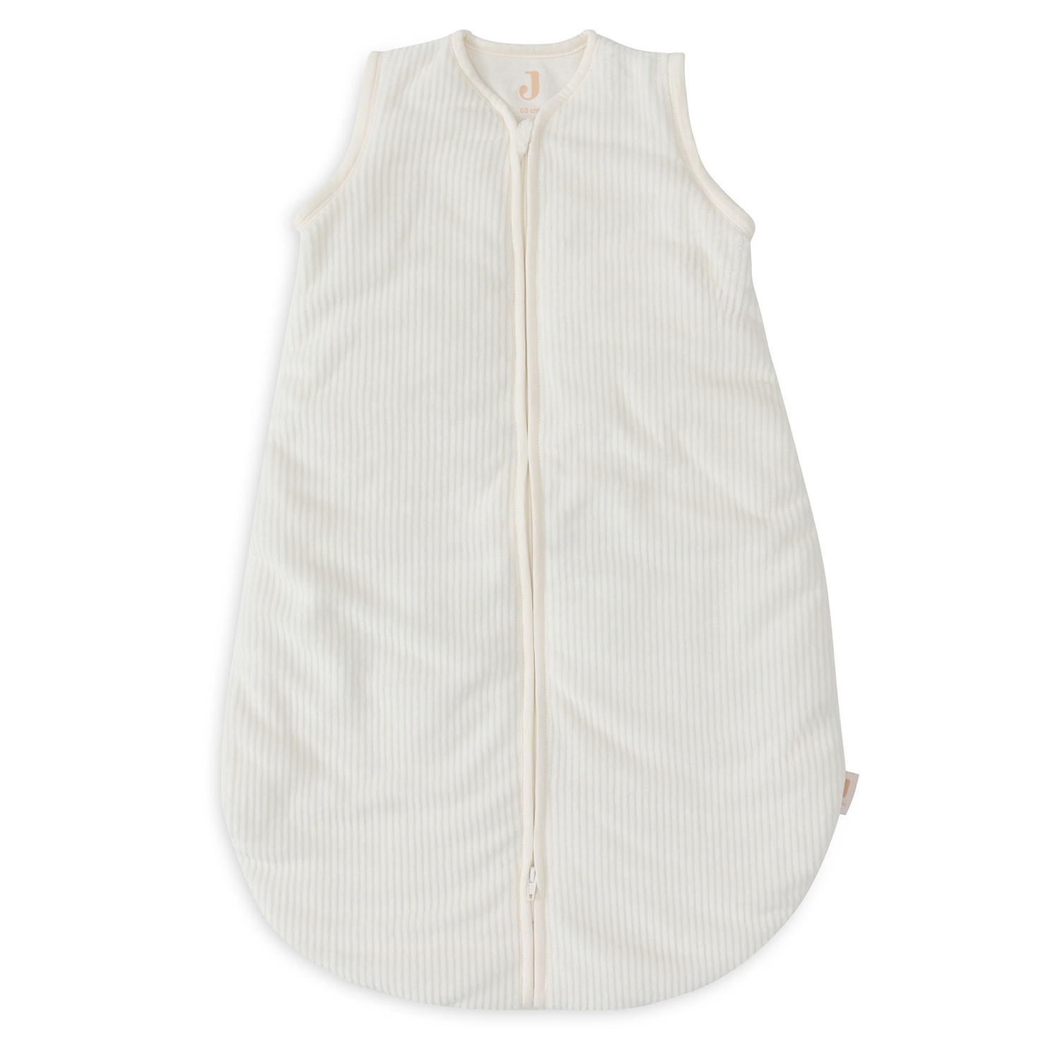 Baby slaapzak – Afritsbare Mouw – Velvet Rib – Ivory – 60cm - Afbeelding 5