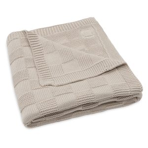 Wieg Deken – Box Knit – 75x100cm – Warm Sand