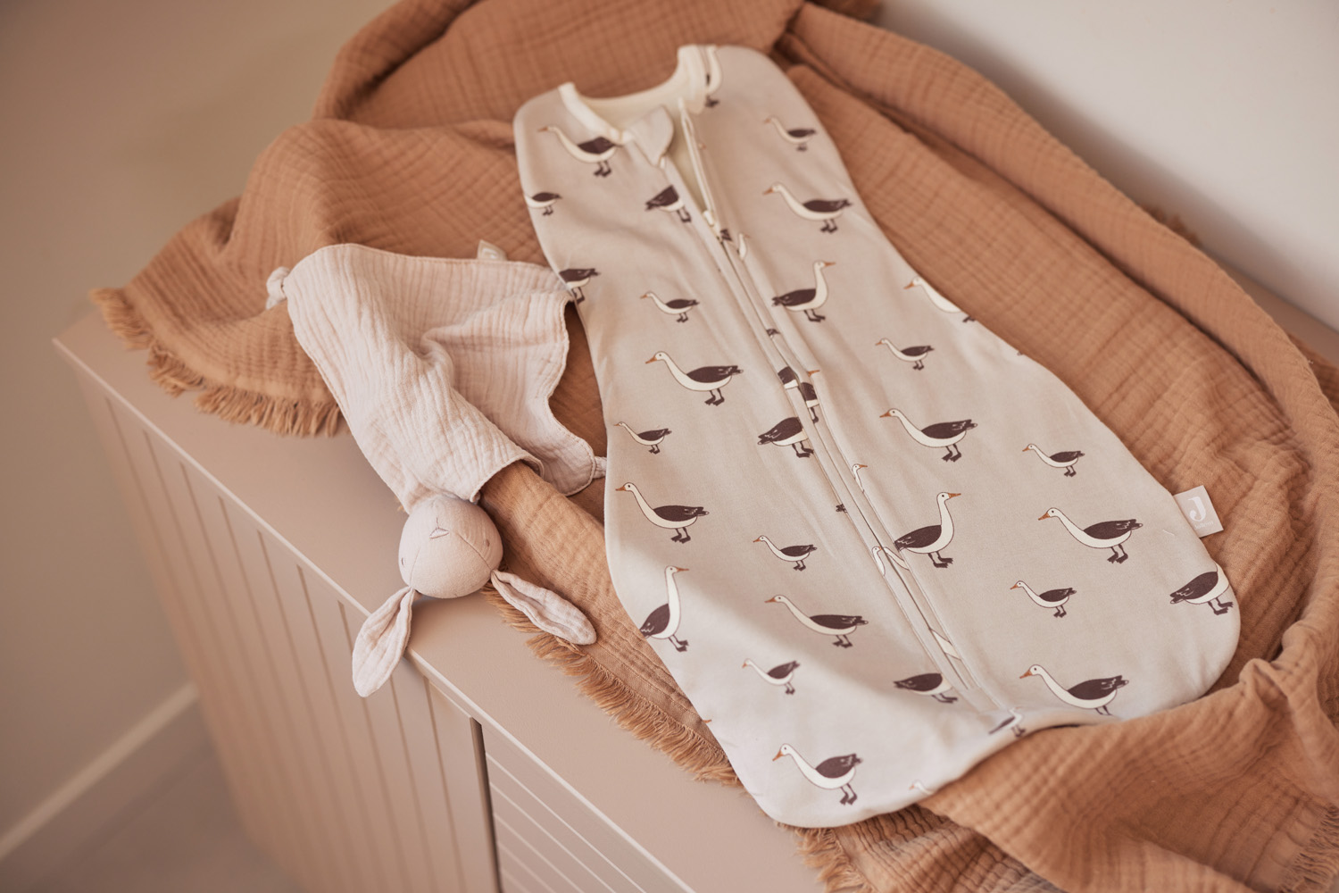 Newborn Slaapzak – Goose – Nougat – 0-3 maanden - Afbeelding 7