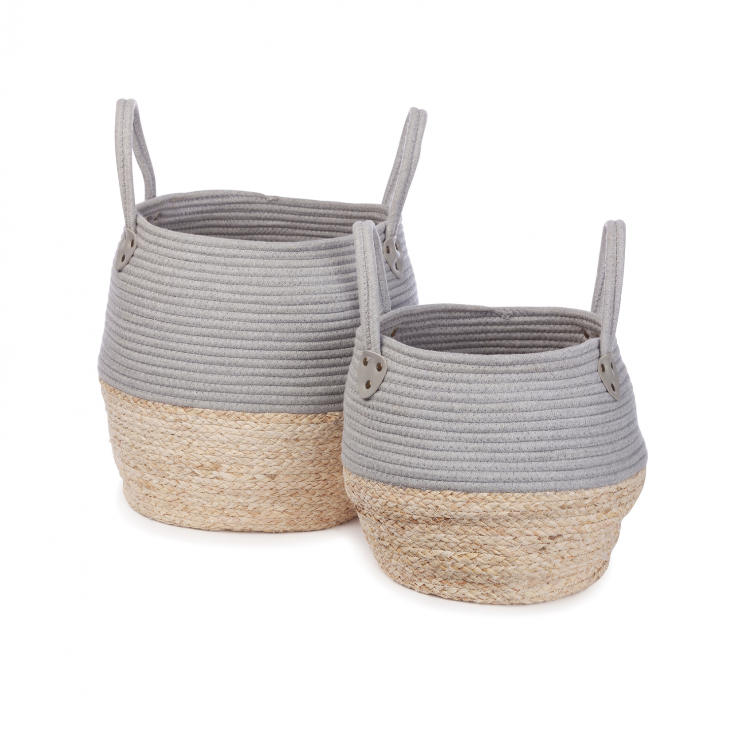 Opbergmanden – Kori – Grijs Naturel – 2 stuks