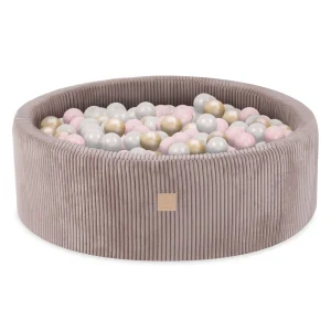 Ronde Ballenbak – Corduroy – Beige – 90x30cm