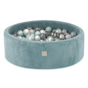 Ronde Ballenbak – Corduroy – Blue – 90x30cm