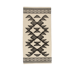 Vloerkleed Kenzi – 70x140cm – Zwart wit