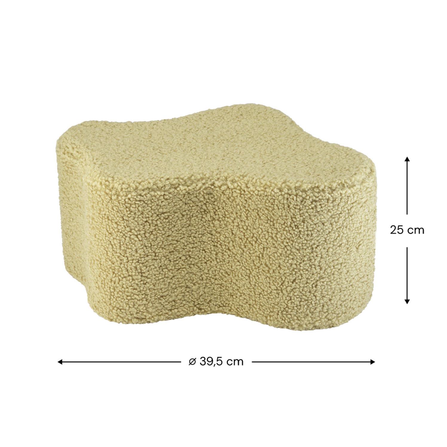 Poef Cloud – Teddy – Matcha - Afbeelding 8
